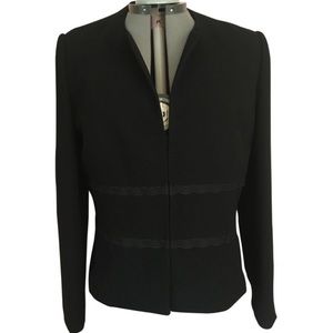 Beautiful Black Zip-Front Blazer